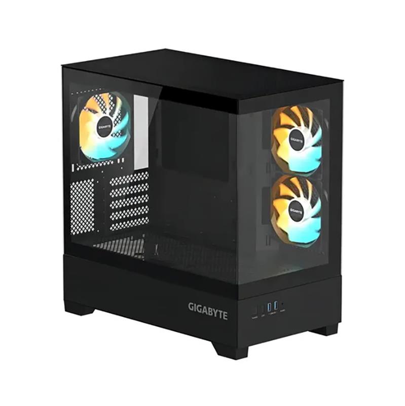 Gabinete GIGABYTE C201 PANORAMIC NEGRO Mid Tower S/Fuente