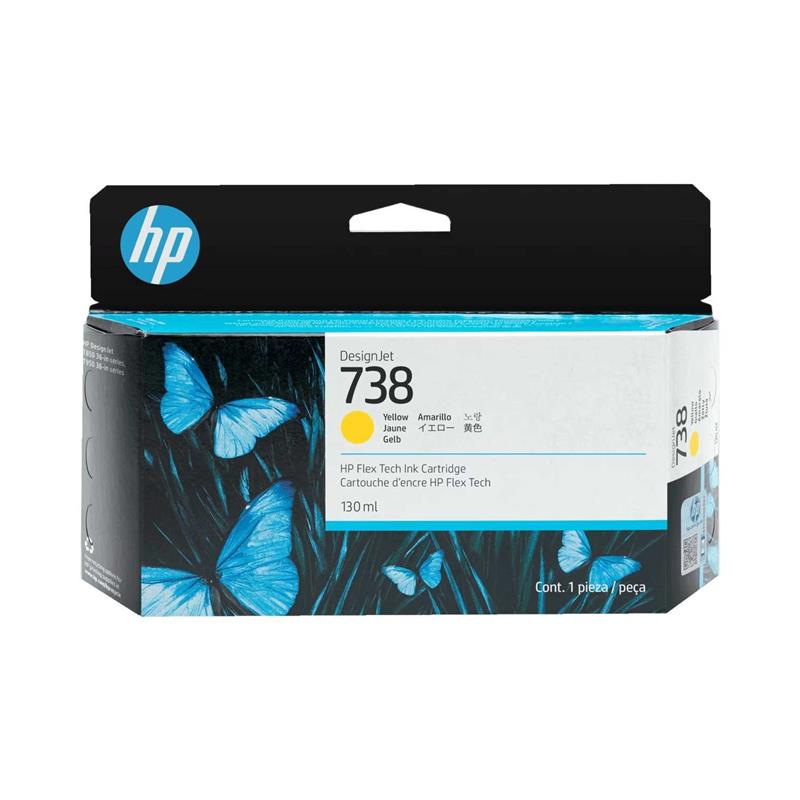 Cartucho de Tinta  Plotter HP 738 Amarillo