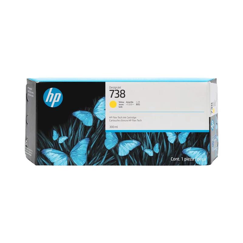 Cartucho de Tinta  Plotter HP   738  Amarillo