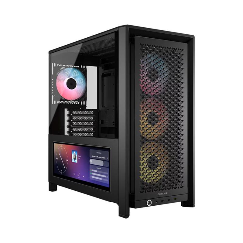 Gabinete CORSAIR FRAME 4000D LCD RS Performance Mid-Tower Negro