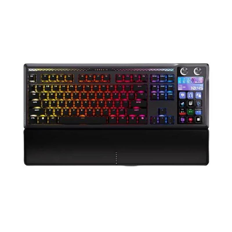Teclado gamer CORSAIR GALLEON 100 SD RGB Mecánico Backlit RGB LED MLX Pulse Negro