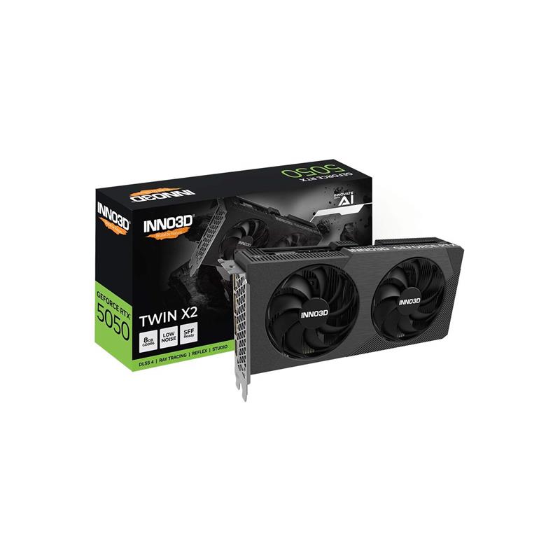 Placa de Video INNO3D NVIDIA Geforce RTX 5050 8GB GDDR6 TWIN X2