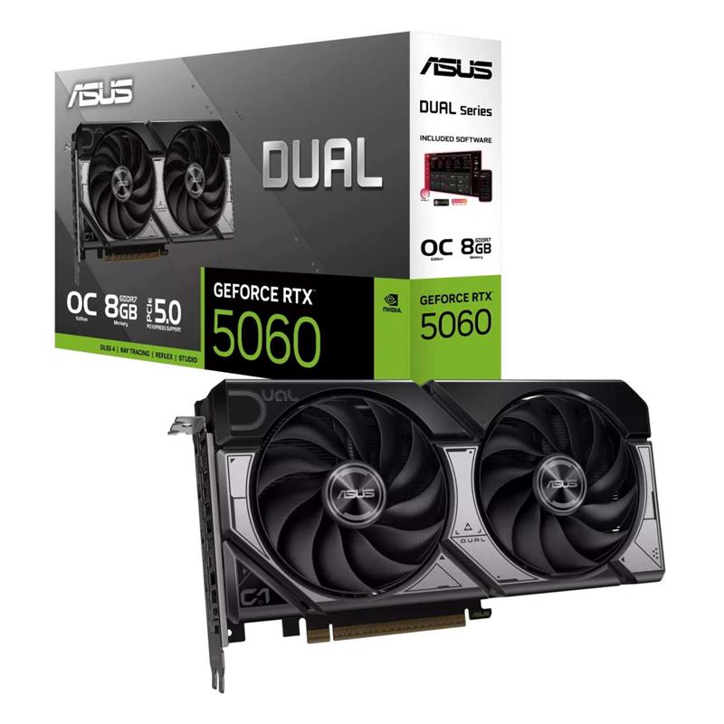 Placa de Video ASUS NVIDIA GeForce DUAL RTX5060 O8