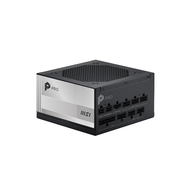 Fuente MSI PRO A1000PL PCIE5 1000W 80 Plus Platinium Cable USA