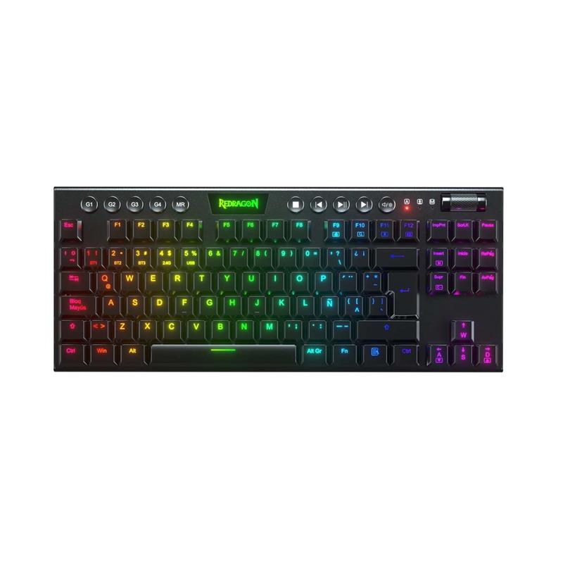 Teclado Inalámbrico Redragon Horus TKL Negro