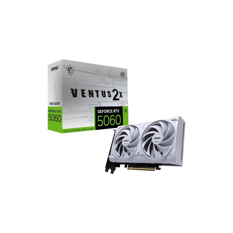 Placa MSI NVIDIA GeForce RTX 5060 8G VENTUS 2X OC WHITE