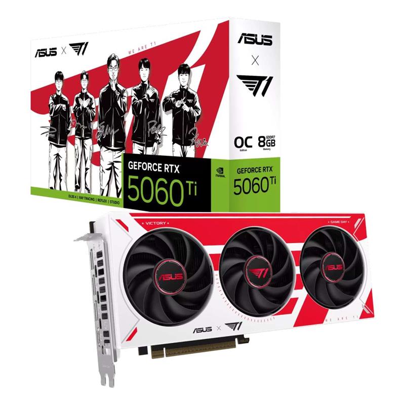 Placa de Video ASUS NVIDIA GeForce T1 RTX5060TI 08