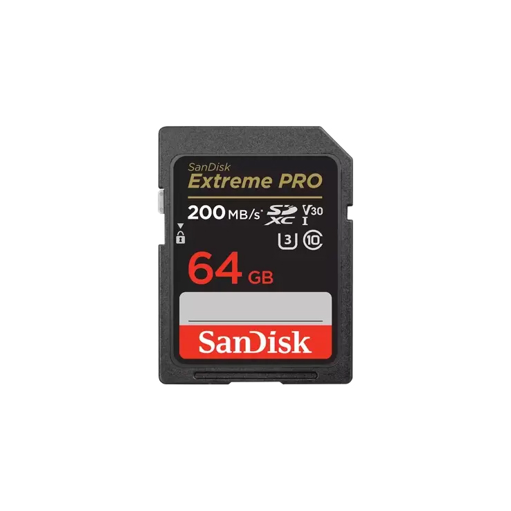 Tarjeta de Memoria SanDisk Extreme PRO SDXC 64GB UHS-I U3 V30 200MB/s