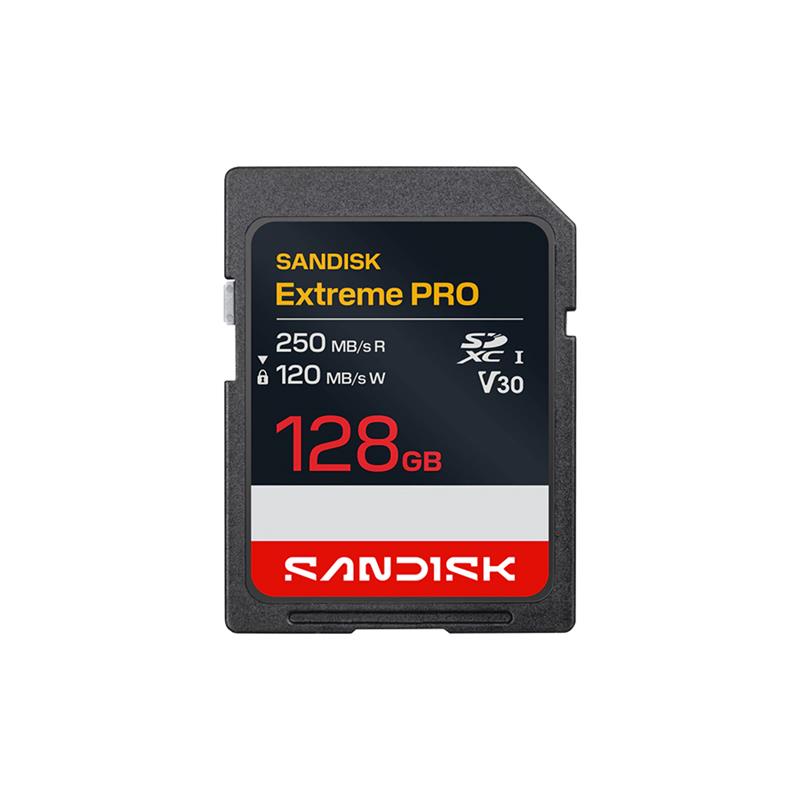 Tarjeta de Memoria SanDisk Extreme PRO SDXC 128GB UHS-I U3 V30 250MB/s