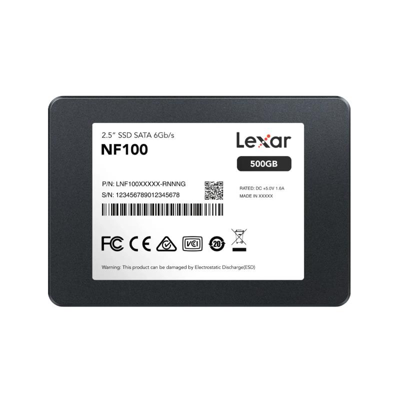 Disco Interno SSD LEXAR NF100 500GB 2.5” SATA III