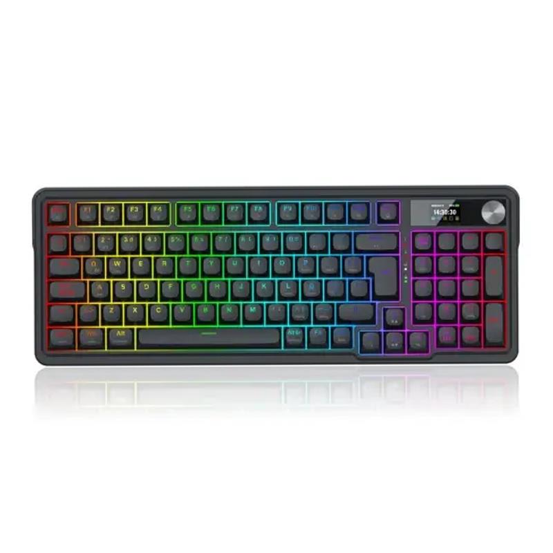 Teclado Inalámbrico Redragon  Eisa LCD K719 Negro
