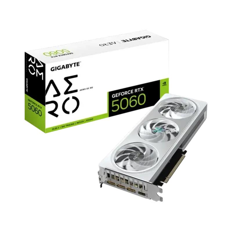 Placa de Video GIGABYTE NVIDIA GeForce RTX 5060 AERO OC 8G
