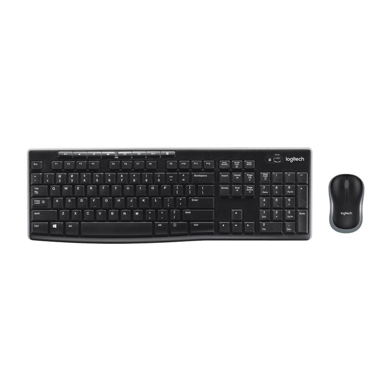 Combo Teclado y Mouse Inalámbrico LOGITECH MK270 Negro