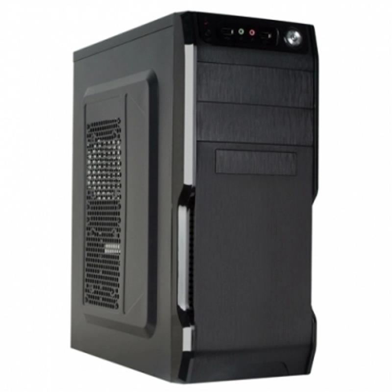 Gabinete CROMAX 2801 Kit Teclado Mouse Mid Tower C/Fuente 600W Black