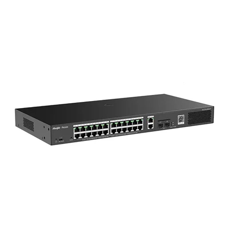 SWTICH RUIJIE RG-ES228GS-P oE+ 28 Puertos con SFP Cloud Managed 24 PoE/POE+ Gigabit RJ45, 2 Gigabit